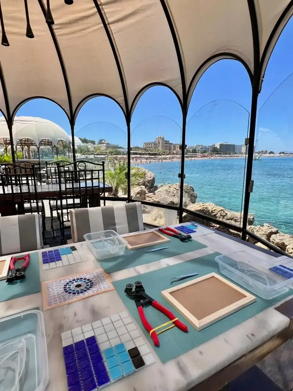 Mosaic workshop (semi private) — Greece Organized Greece Tours
